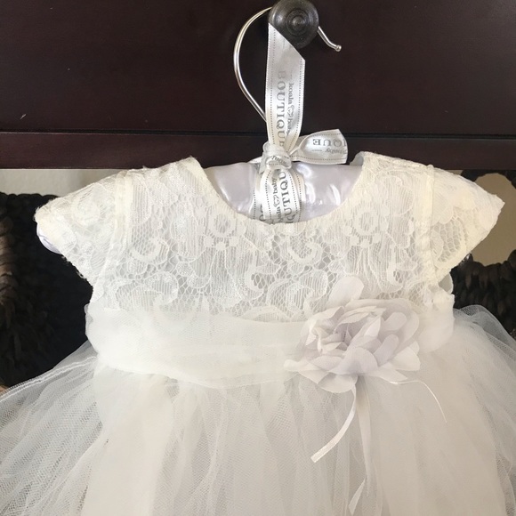 Baby girl Special Occasion White Tutu Dress - Picture 3 of 6
